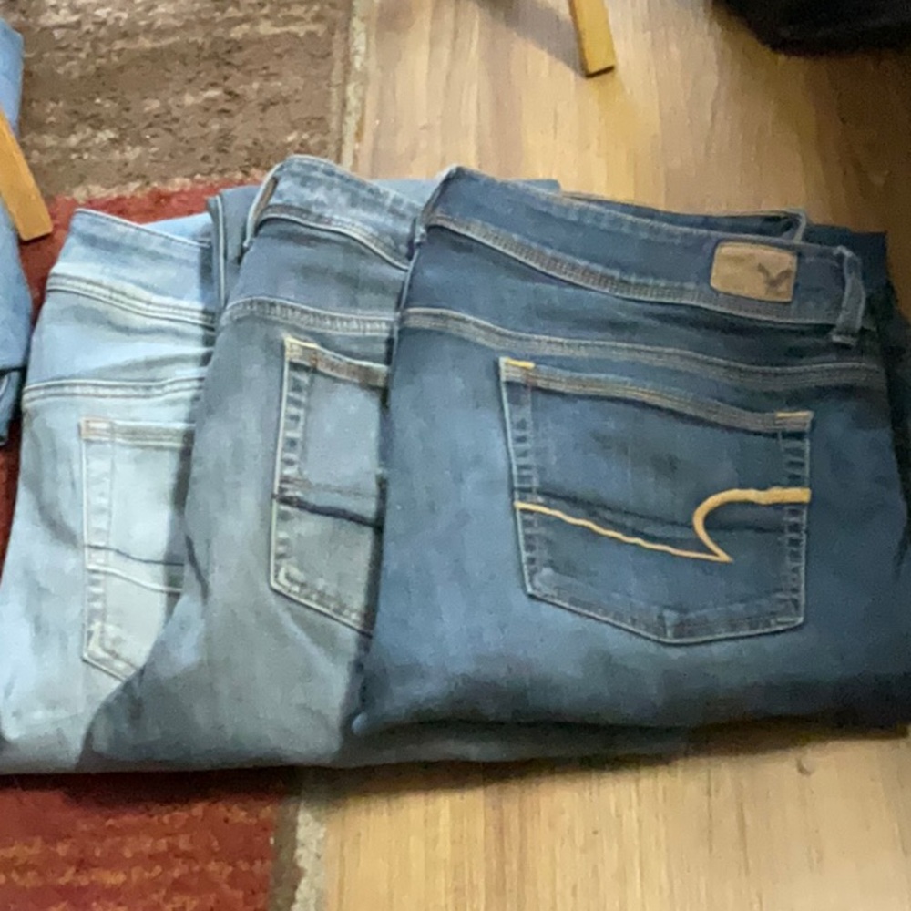 LOT OF THREE American Eagle Jeans
